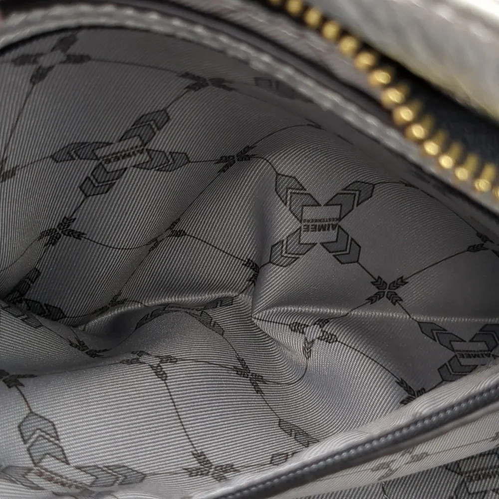 Aimee Kessenberg Silver Crossbody Bag